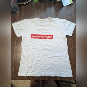 White Supreme Vegan T-Shirt